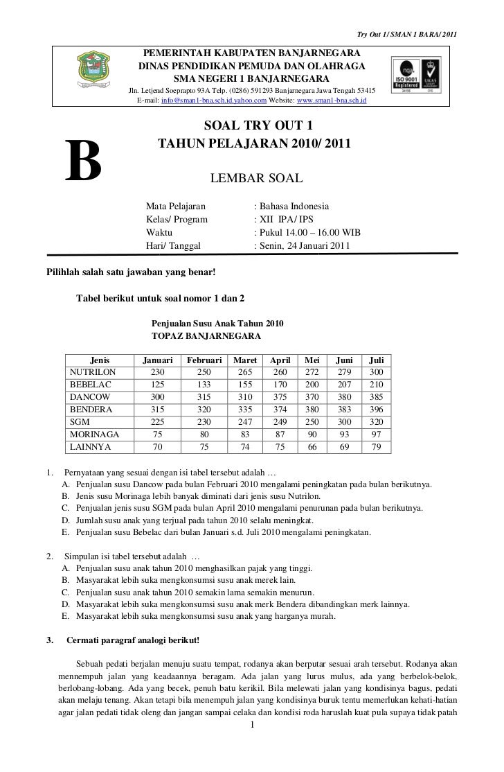 Soal Bahasa Banjar Kelas 3 Sd - BangSoal