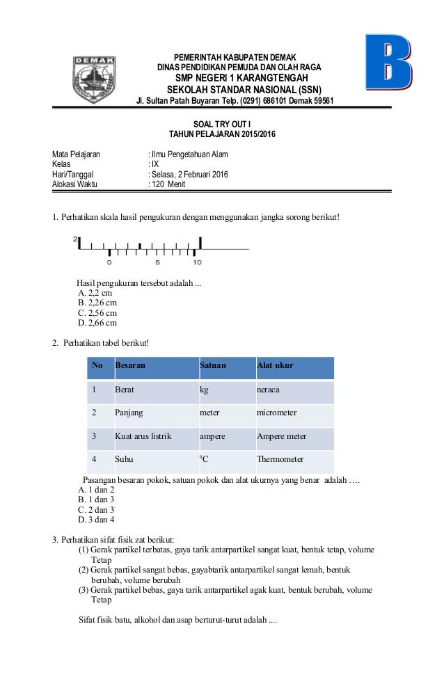 Soal Try Out Paket 2
