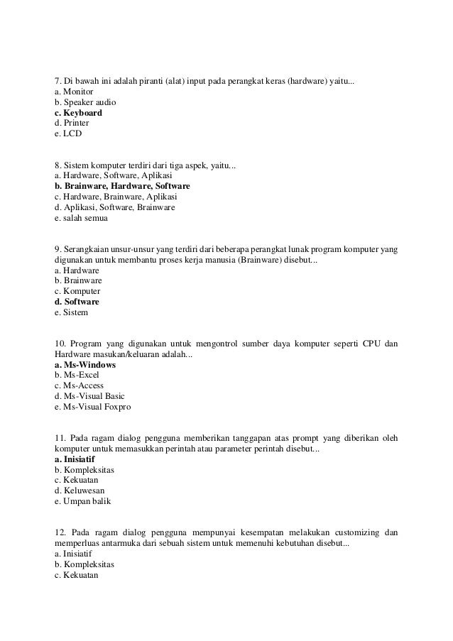 Kunci Jawaban Uas Sistem Operasi Bsi Guru Galeri