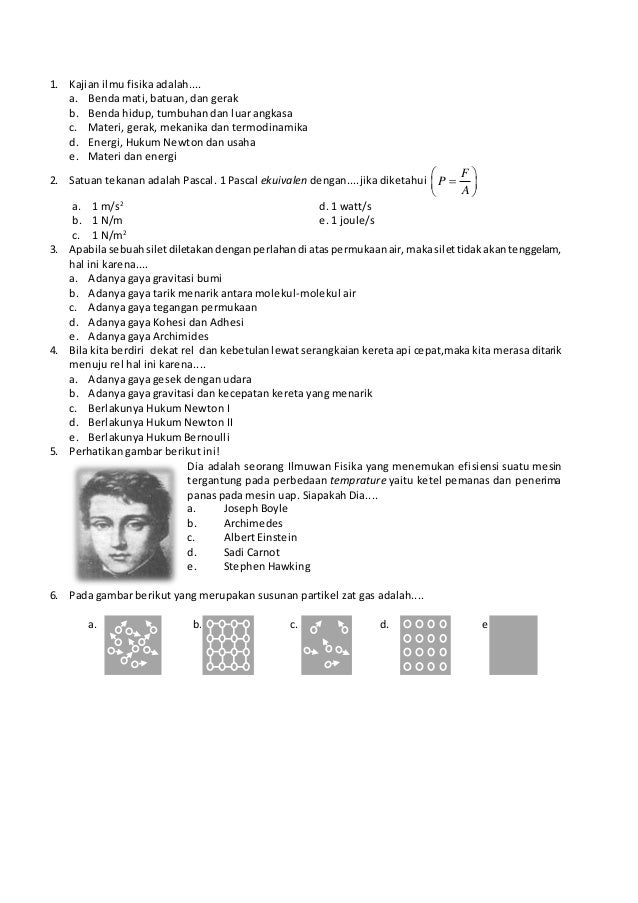 Soal Uas Fisika Kelas Xi Semester Genap 2014 Soal Uas Fisika Kelas Xi Semester Genap 2014