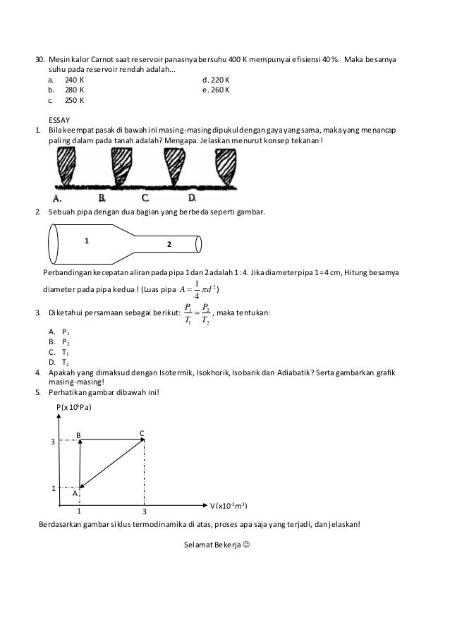 Contoh Soal Uas Fisika Kelas 11 Semester 2 | Bagikan Kelas