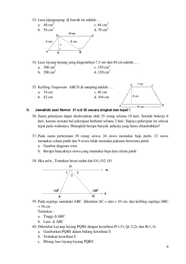 Soal Uas Kls Vii Pkt A Iden