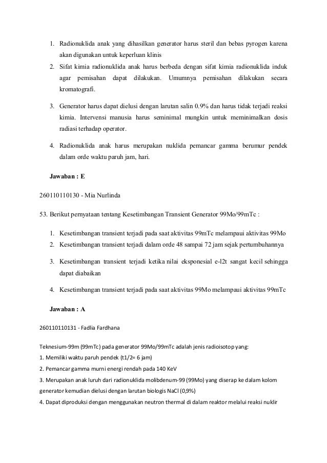 Soal Uas Radiofarmasi 2011 B 2