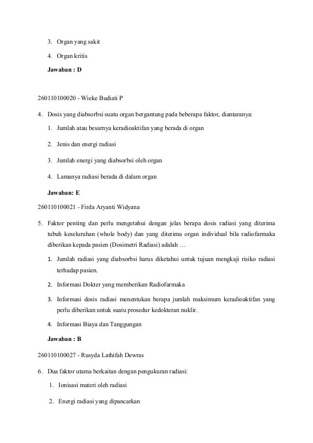 Soal Uas Radiofarmasi 2011 B 2
