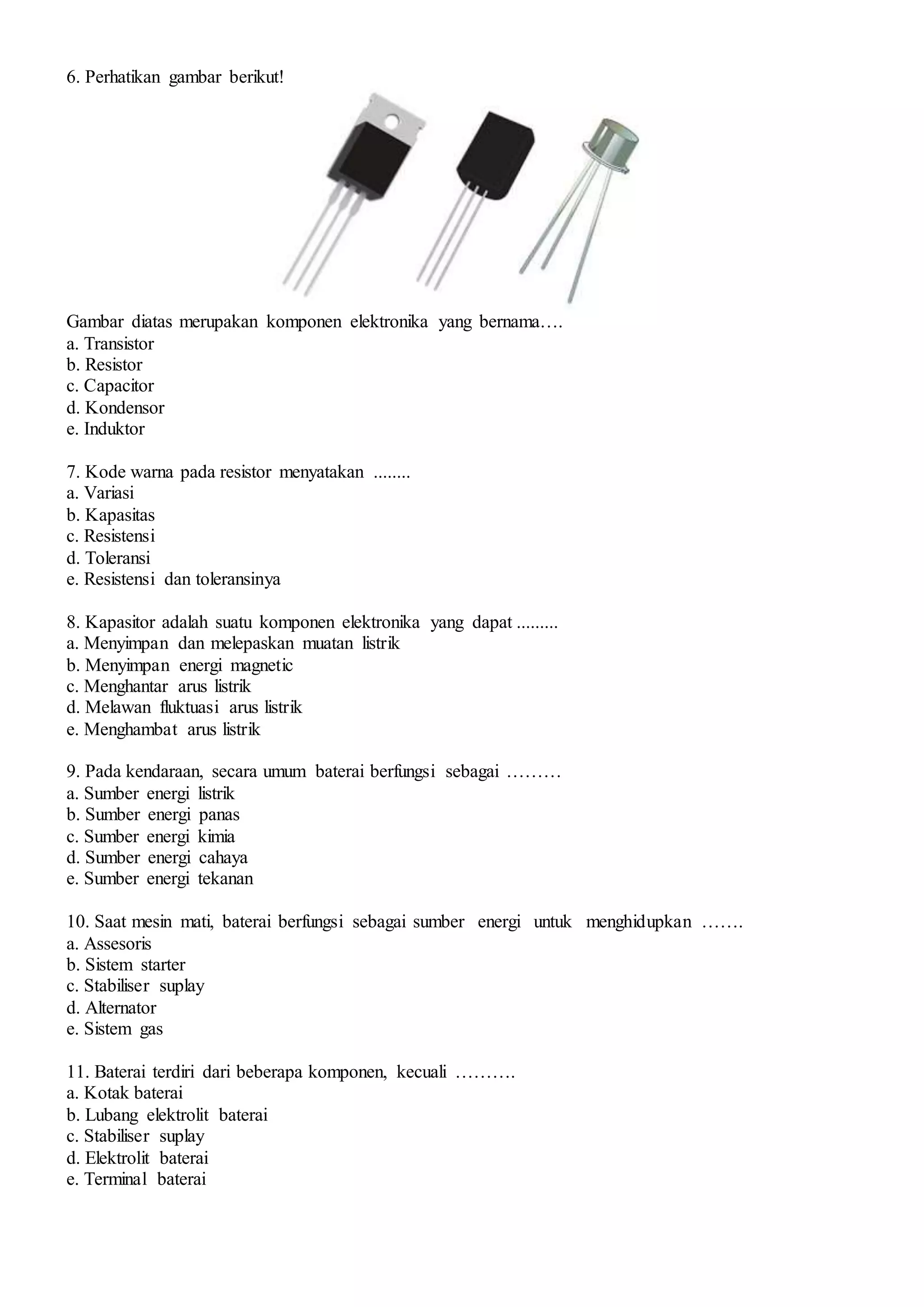 Soal uas tdo semester genap 2020 2021 | DOCX