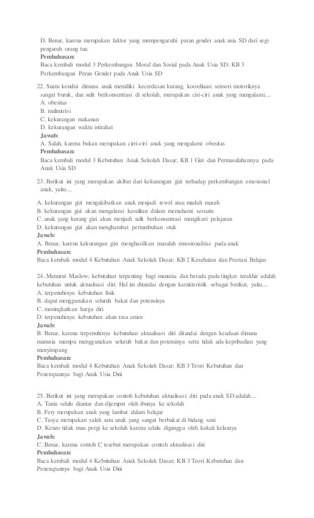 Contoh Soal Uas Ut Konsep Dasar Ipa Di Sd