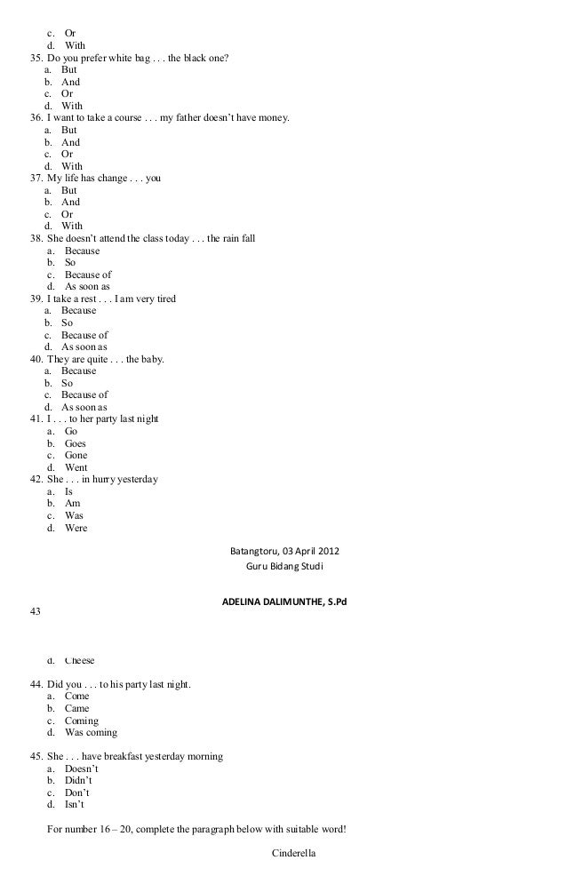 Contoh Soal Announcement Kelas Vii - Contoh Paw