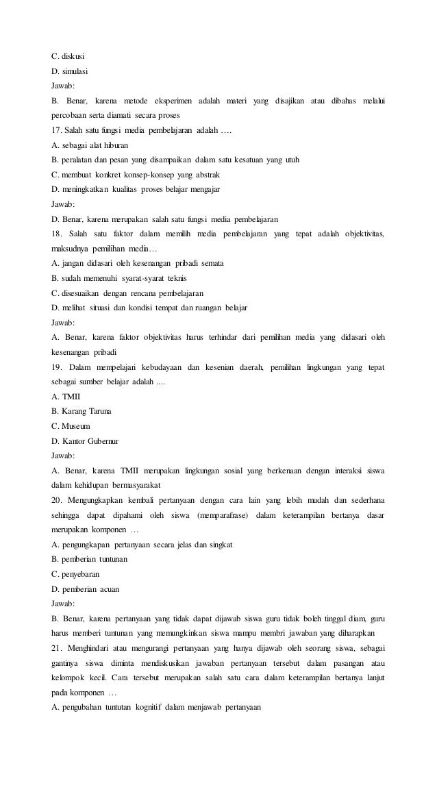 Soal Ujian Ut Kunci Ujian