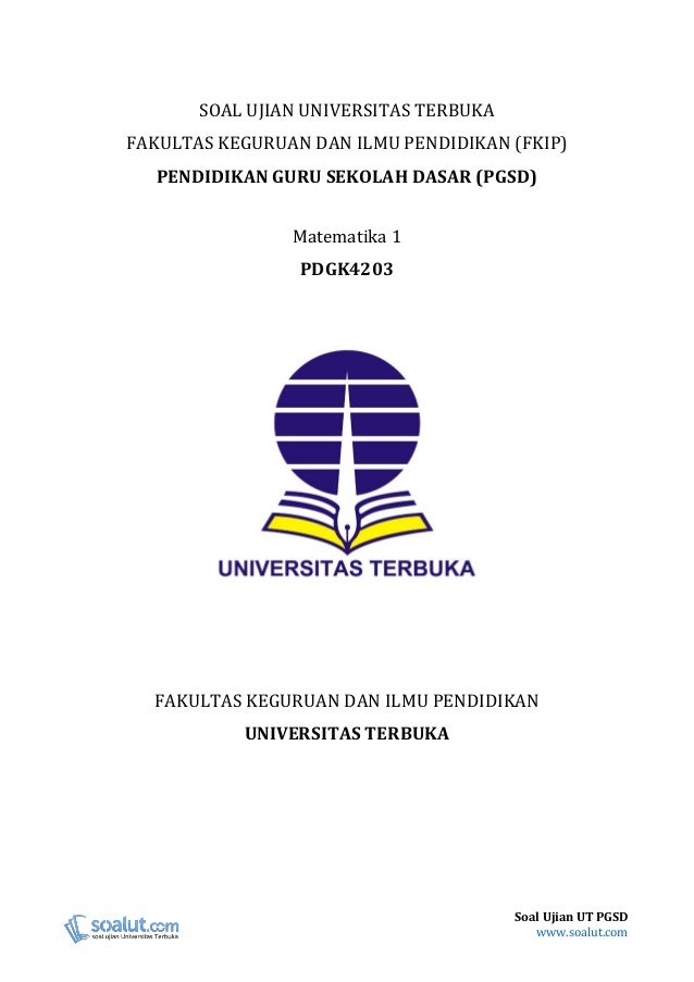 Soal Pendidikan Matematika 1 Pdgk4203  Latihan Soal Yuk