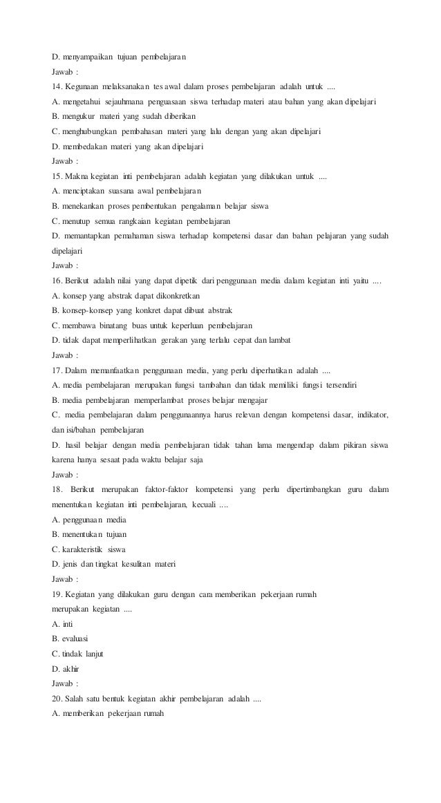 Soal Ujian Tap Ut 2018