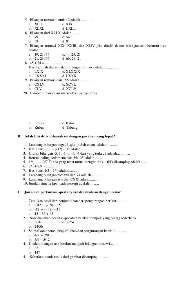Contoh Soal Soal Bahasa Daerah Bugis Kelas 3 Sd Semester 2