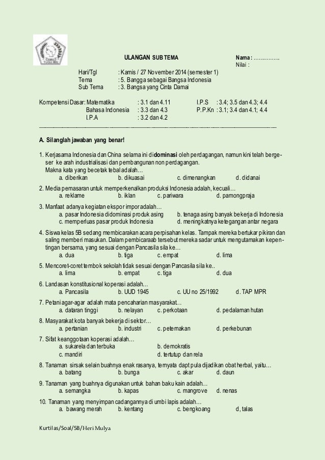 dan kunci soal jawaban nasional ujian smp 2016 Jawaban 7. Bab Kls 2.Materi Pkn Xii Bab Kunci Kunci Pkn