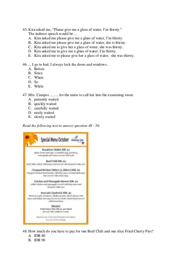 Soal ulangan semester 1 kelas 10