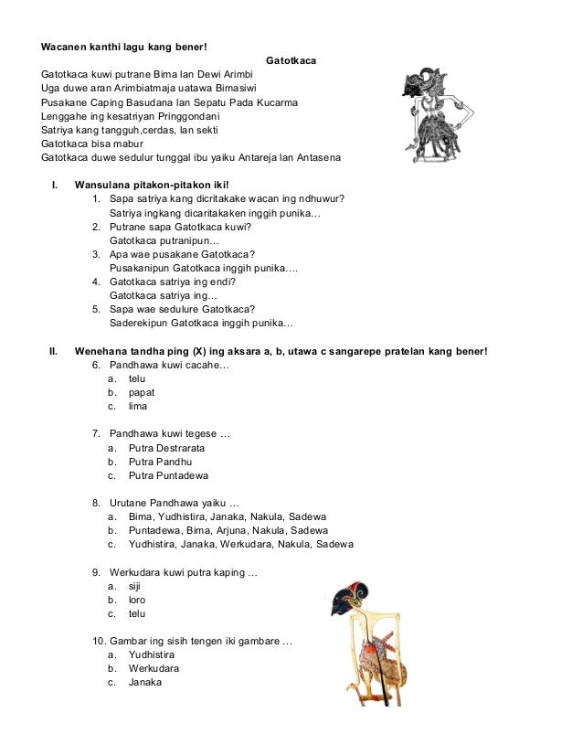 Soal Ulhar B Jawa Soal Ulhar B Jawa