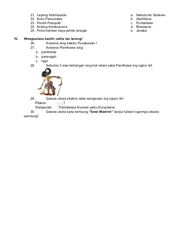 Soal Ulhar B Jawa Soal Ulhar B Jawa