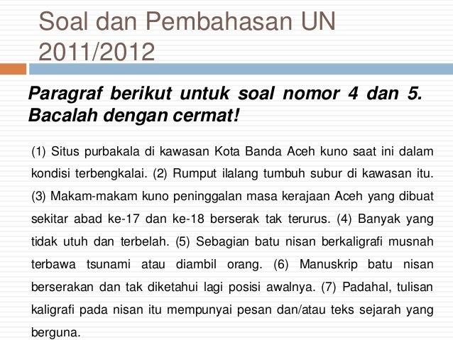 Soal un bahasa indonesia sma tahun 2011