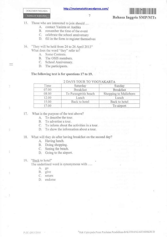 bahasa inggris smp bahasa inggris smp
