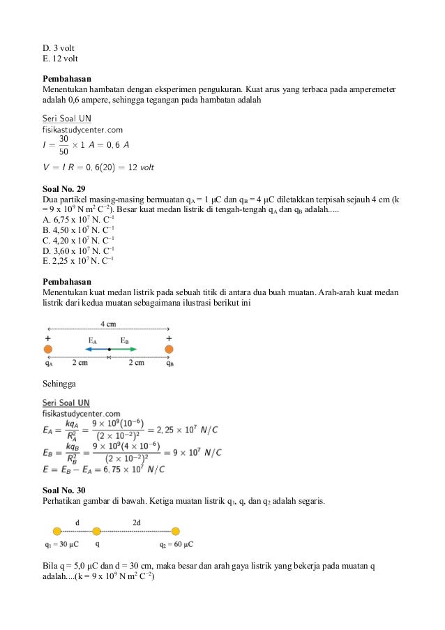 contoh soal un fisika sma 2011 dan pembahasannya