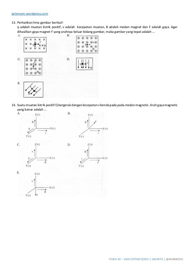 Soal UN Fisika SMA 2013 Medan