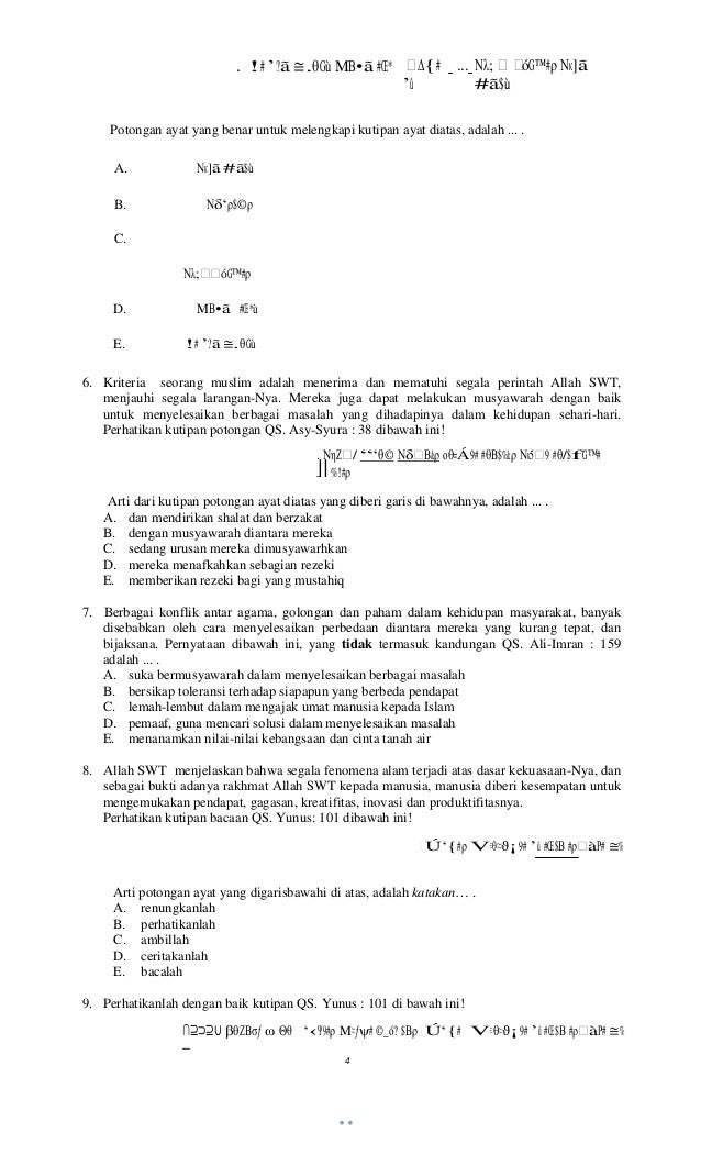 Soal Usbn Pjok Sma