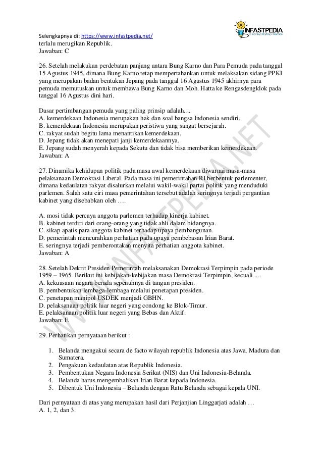 Soal usbn sejarah sma dan kunci jawaban Soal usbn sejarah sma dan kunci jawaban