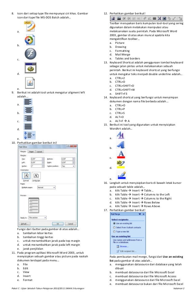 Soal Paket C LEMBAR EDU