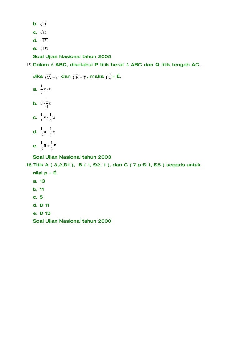 Soal Ujian Ca Kunci Ujian