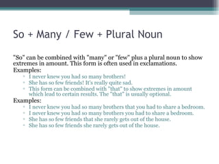 So Many So Many So and such | PPT