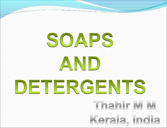 What are the chemical differences between detergents and soaps?