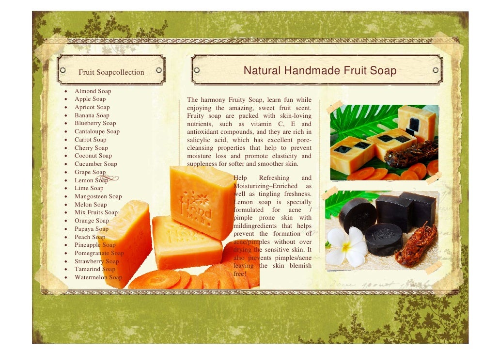 Herbal Soap Product Brochure
