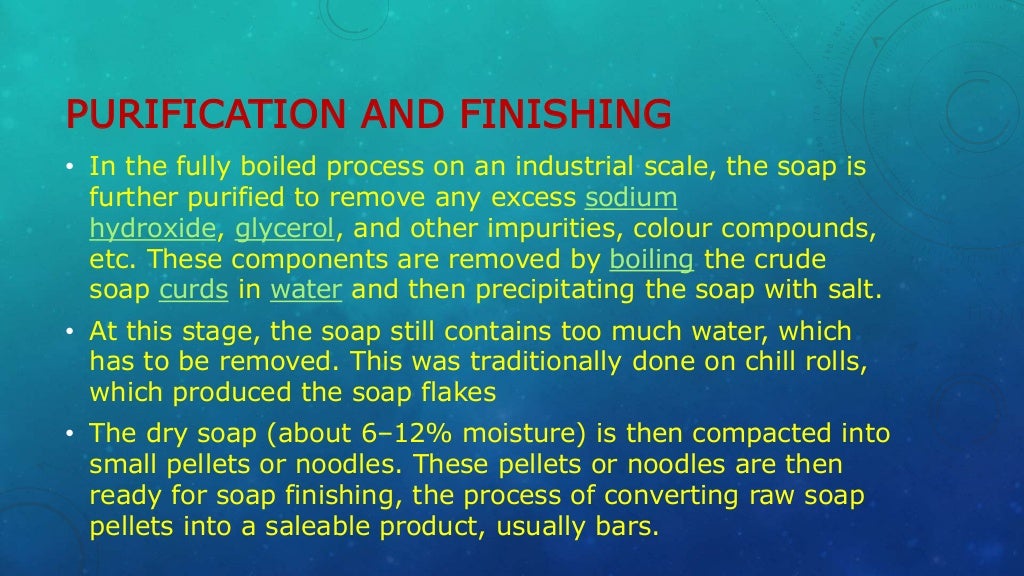 Soap manufacturing process