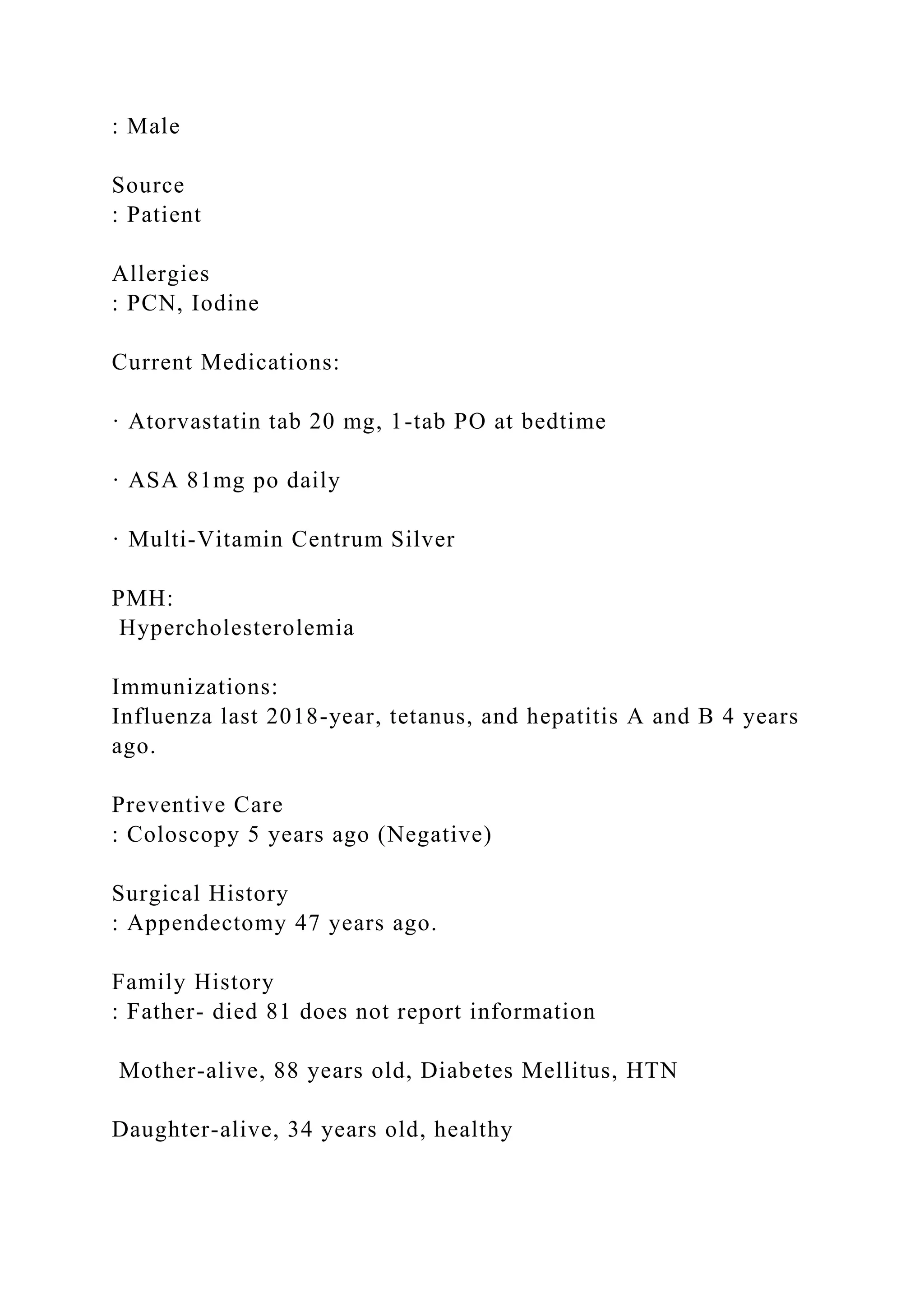 Soap Note # Main Diagnosis ( Exp H&P Note #3 DX Hypertension).docx ...