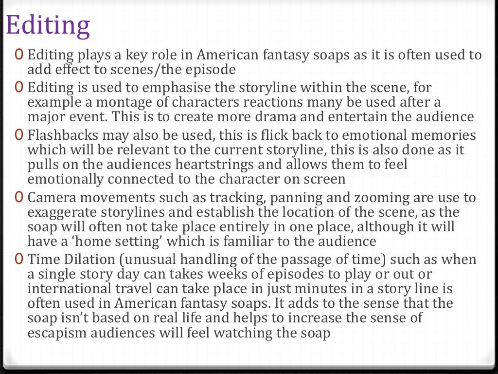 Soap opera sub genres