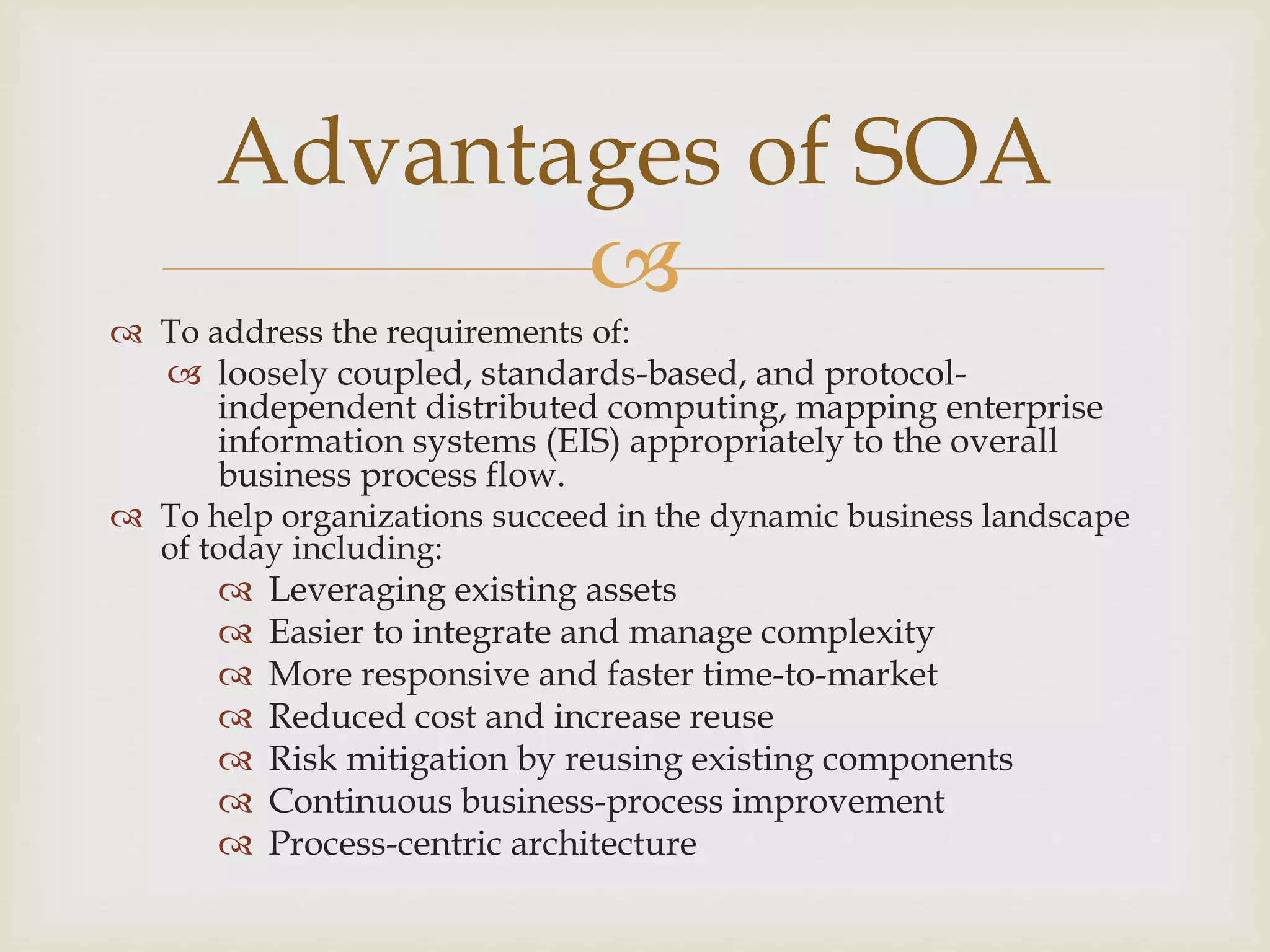 Service oriented architecture soa ppt