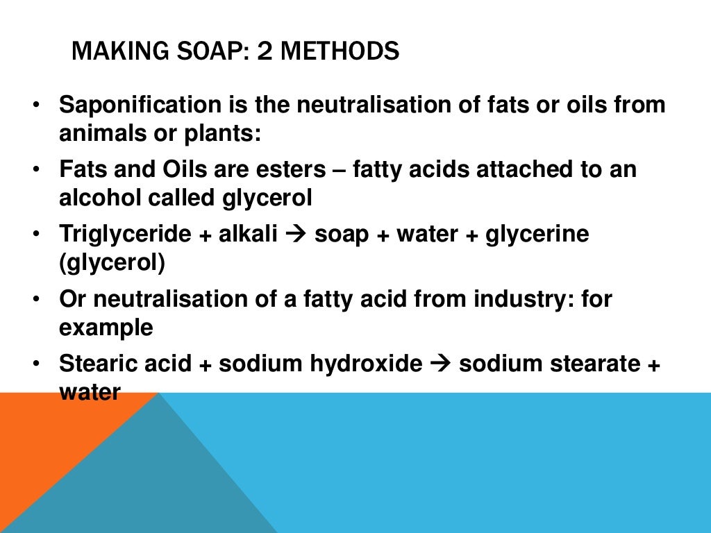 Soaps and detergents