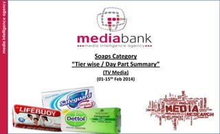 media intelligence agency

Soaps Category
“Tier wise / Day Part Summary”
(TV Media)
(01-15th Feb 2014)

 