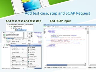 Add test case, step and SOAP Request
Add test case and test step Add SOAP input
 