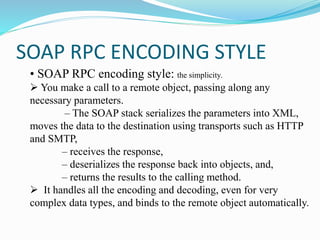 SOAP WEB TECHNOLOGIES | PPTX