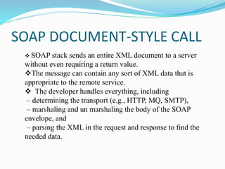SOAP WEB TECHNOLOGIES | PPTX