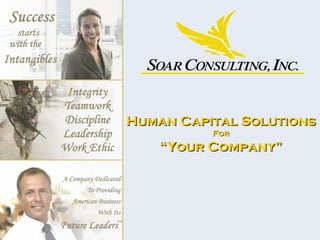 Human Capital Solutions For “ Your Company” 