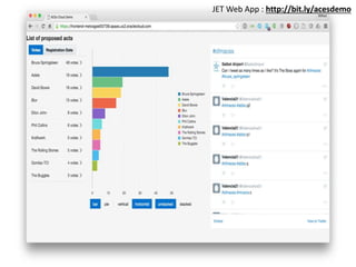 JET Web App : http://bit.ly/acesdemo
 
