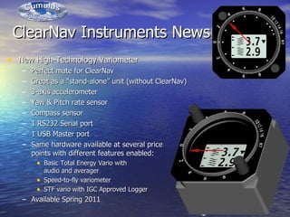 Basic Variometer Soaring product market news by Paul Remde, Cumulus Soaring | PPT