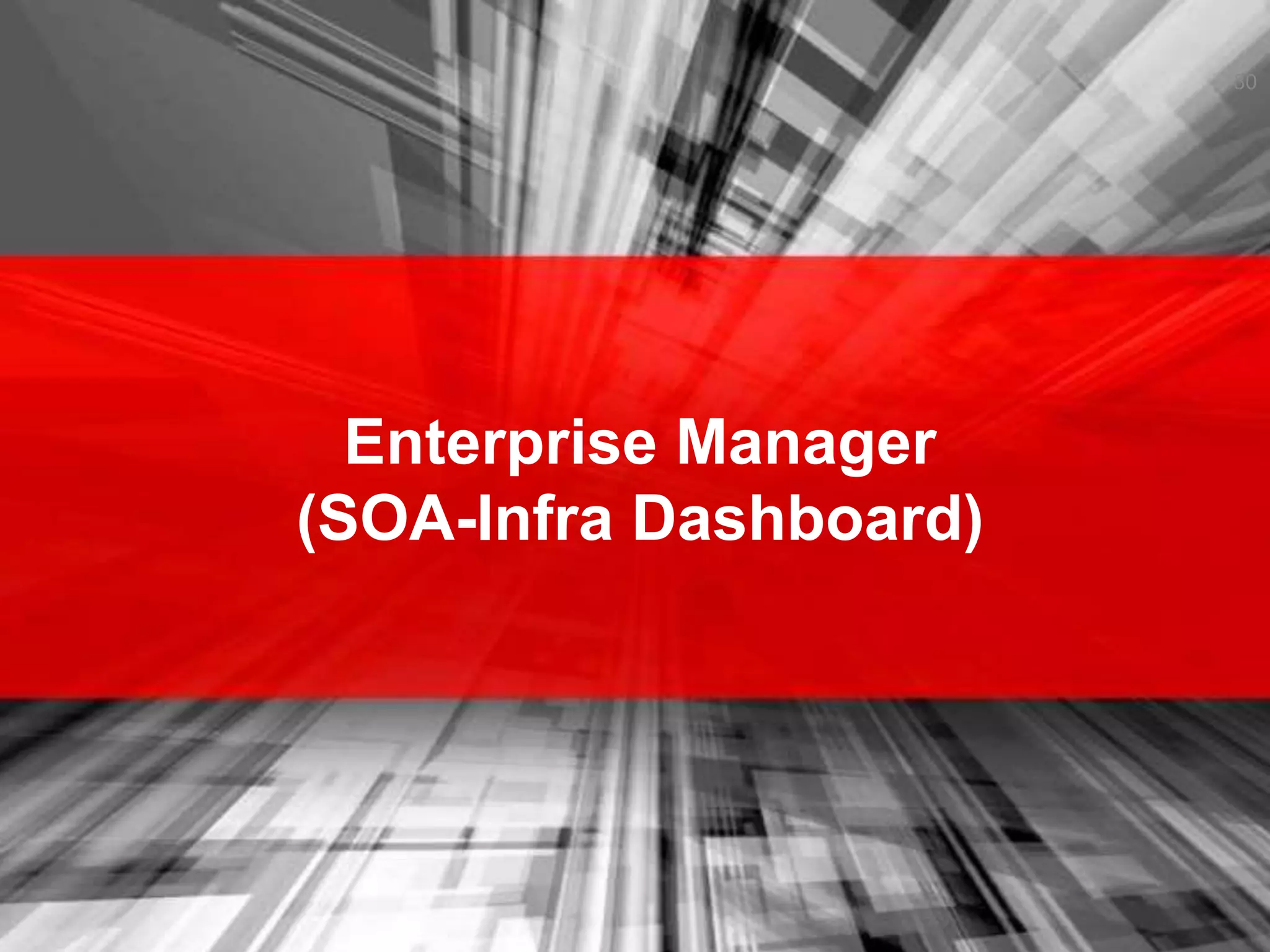 Enterprise Manager
(SOA-Infra Dashboard)
30
 