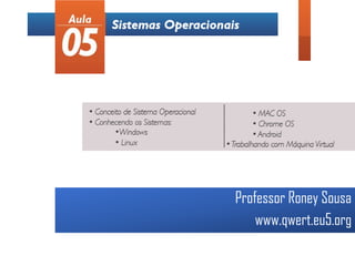 Professor Roney Sousa
www.qwert.eu5.org
 