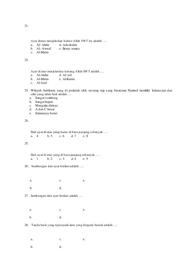 Soal uts kelas x