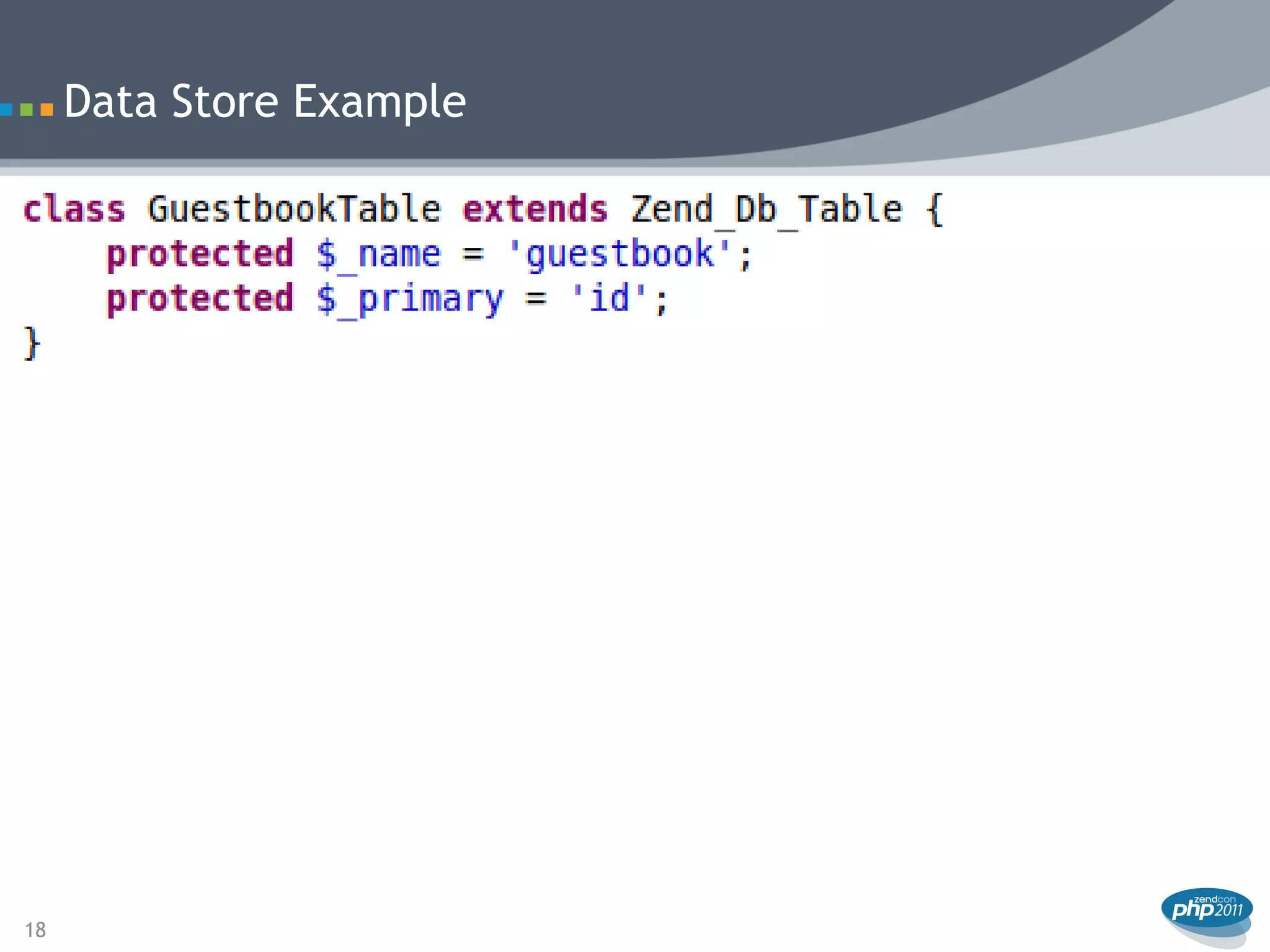 Data Store Example




18
 