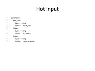 Hot Input
 