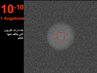 هذه ذرات الكربون التي يتالف منها العالم 10 -10 1 Angstrom 