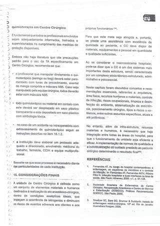 SOBECC- Enfermagem em Centro Cirúrgico e Centro de Material e Esterilização 