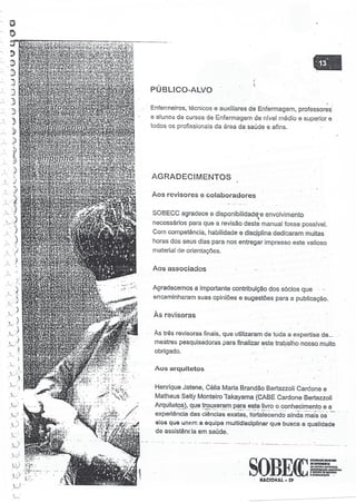 SOBECC- Enfermagem em Centro Cirúrgico e Centro de Material e Esterilização 